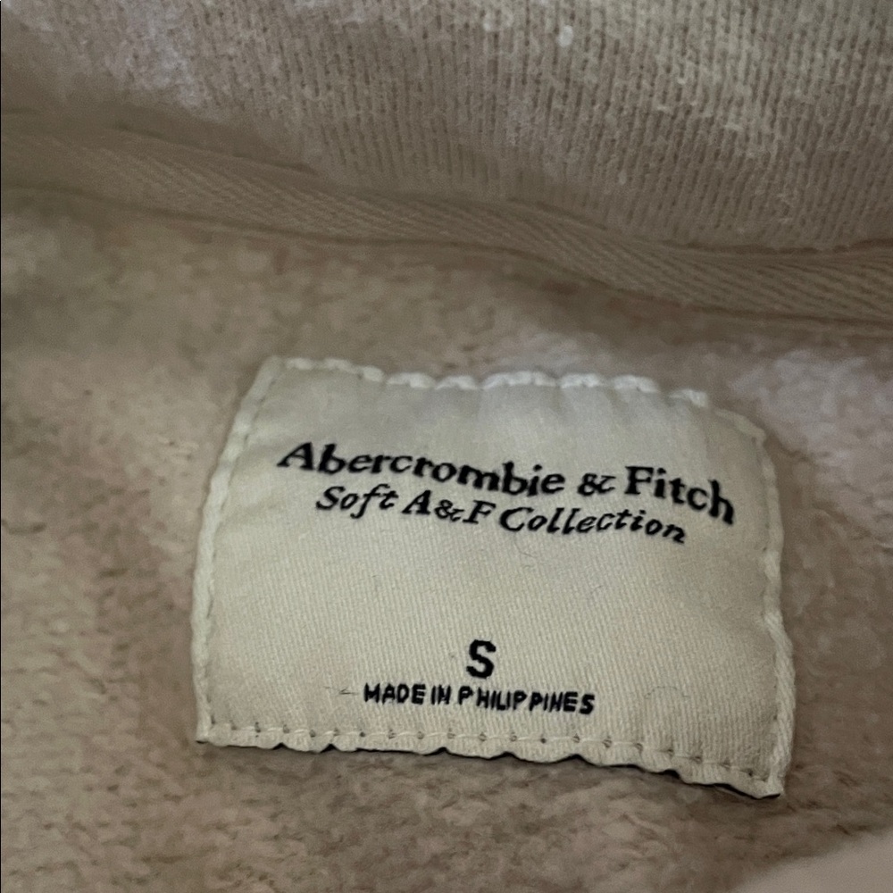 Cream Button-Up Sweatshirt - Picture 2 of 3
